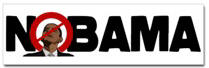 No Obama 2008 Sticker (Bumper)