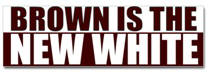 Brown is the new White Sticker (Bumper)