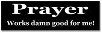 Prayer Works Sticker (Bumper)