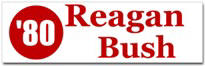 Reagan Bush Sticker (Bumper)
