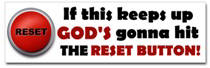God's Reset Button Sticker (Bumper)