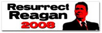 Resurrect Reagan Sticker (Bumper)