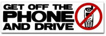 Get off the phone! Sticker (Bumper)